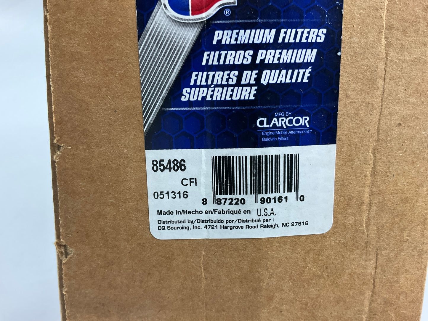 Carquest 85486 Hydraulic Oil Filter Replaces P6888 51486 LFH4431 HF871 P569401