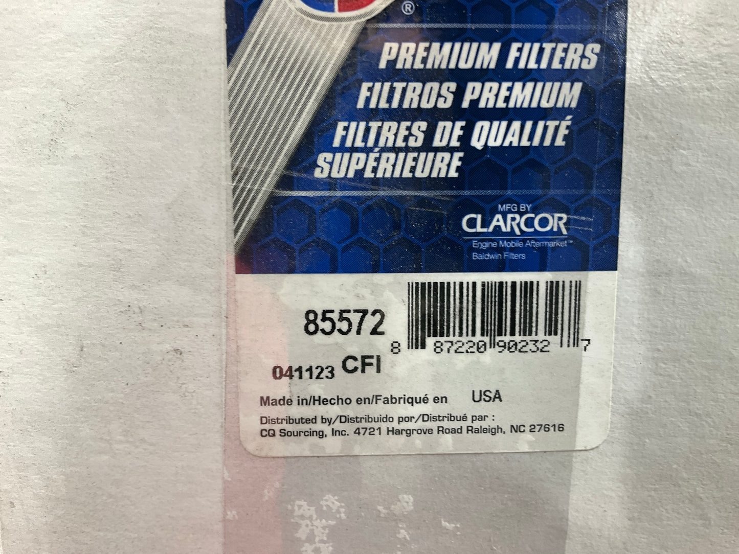 Carquest 85572 Hydraulic Filter Replaces 51572 C7545 HF35020 1072554M91