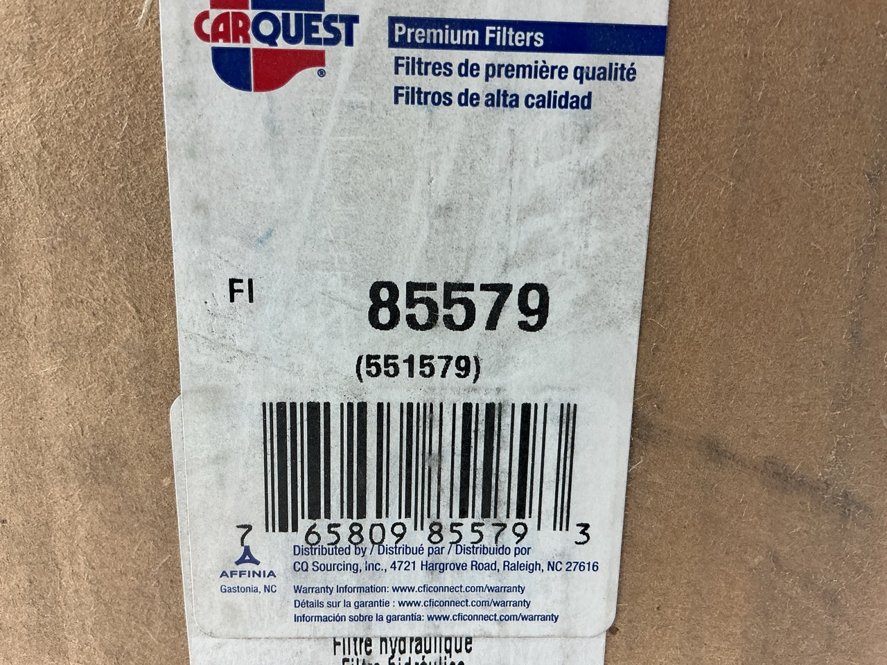 Carquest 85579 Hydraulic Filter Replaces 51579 P556219 HF6082 CH6639 PT503