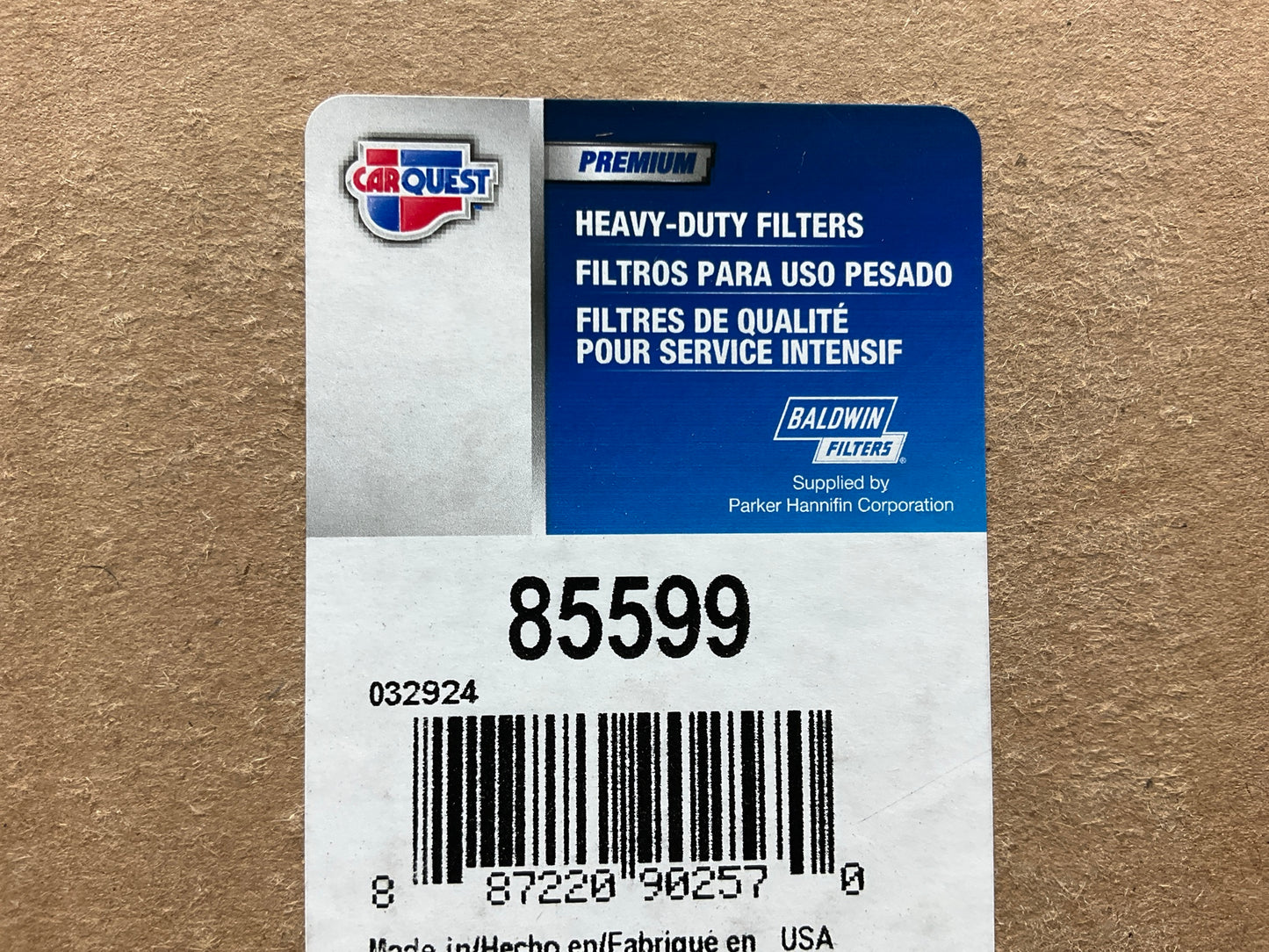 Carquest 85599 Oil Filter Replaces 51599 2645272001 A53990234 948619 ME180514