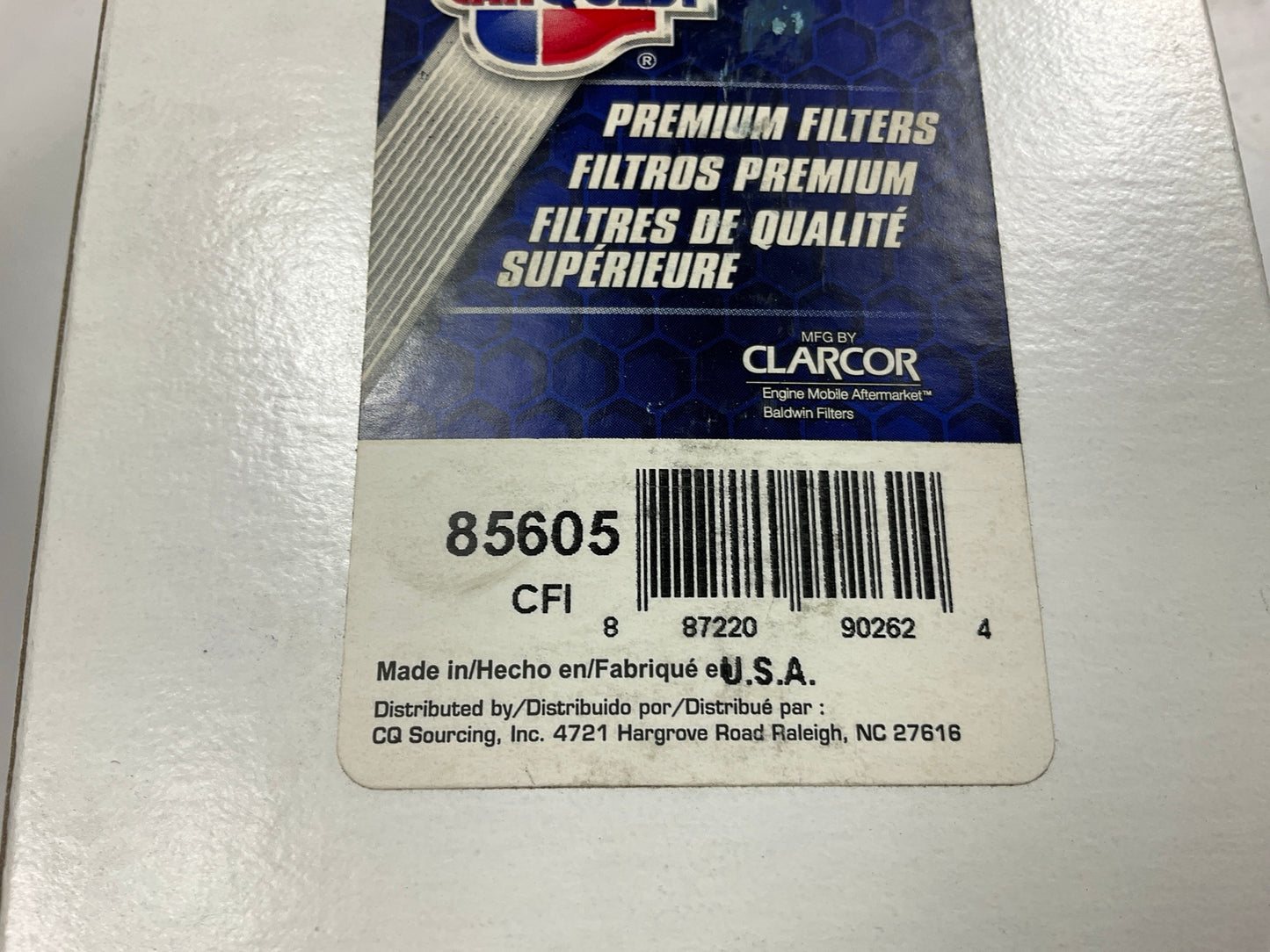 Carquest 85605 Hydrauic Oil Filter Replaces C4650 51605 LFH4212 HF798 LF677