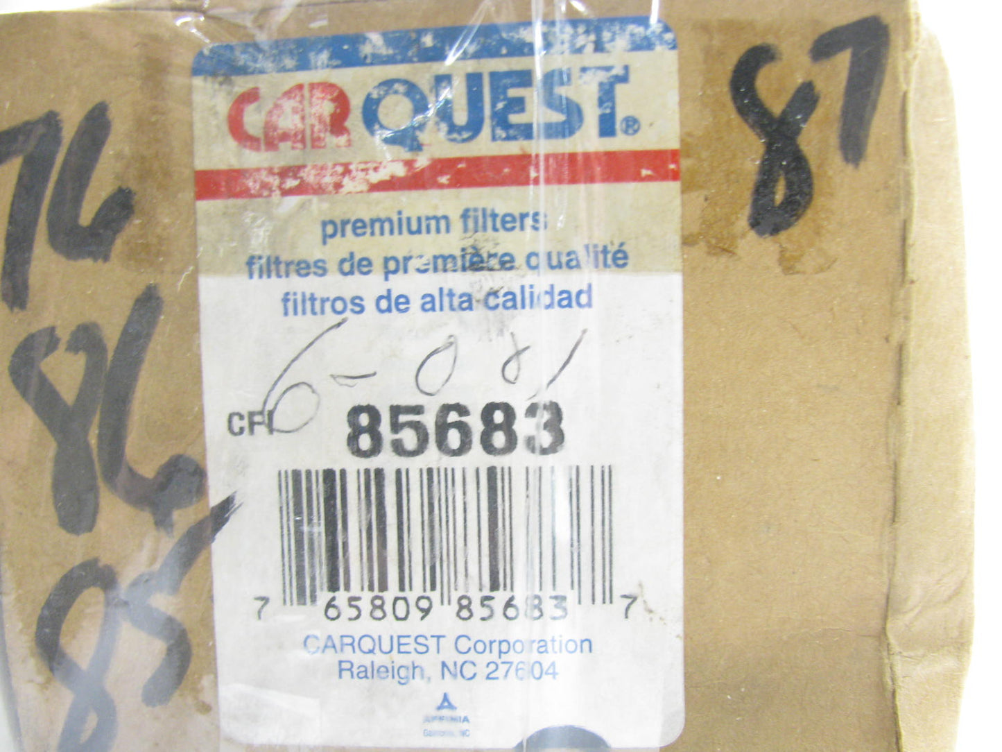 Carquest 85683 Hydraulic Oil Filter Replaces 51683 P164166 HF7070 HF7069 1683