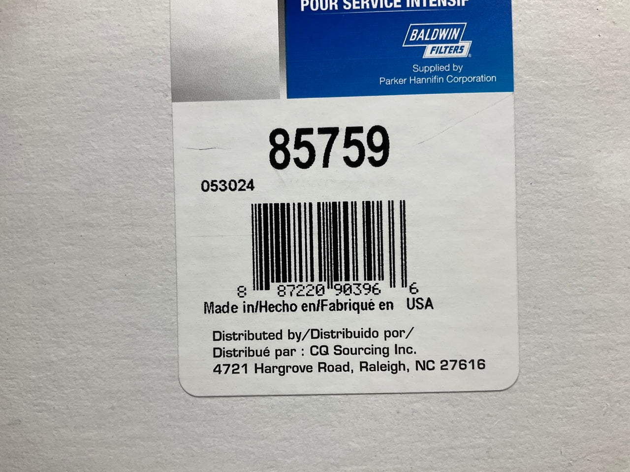Carquest 85759 Hydraulic Oil Filter Replaces 51759 H40029 1759 LFP449 HF903