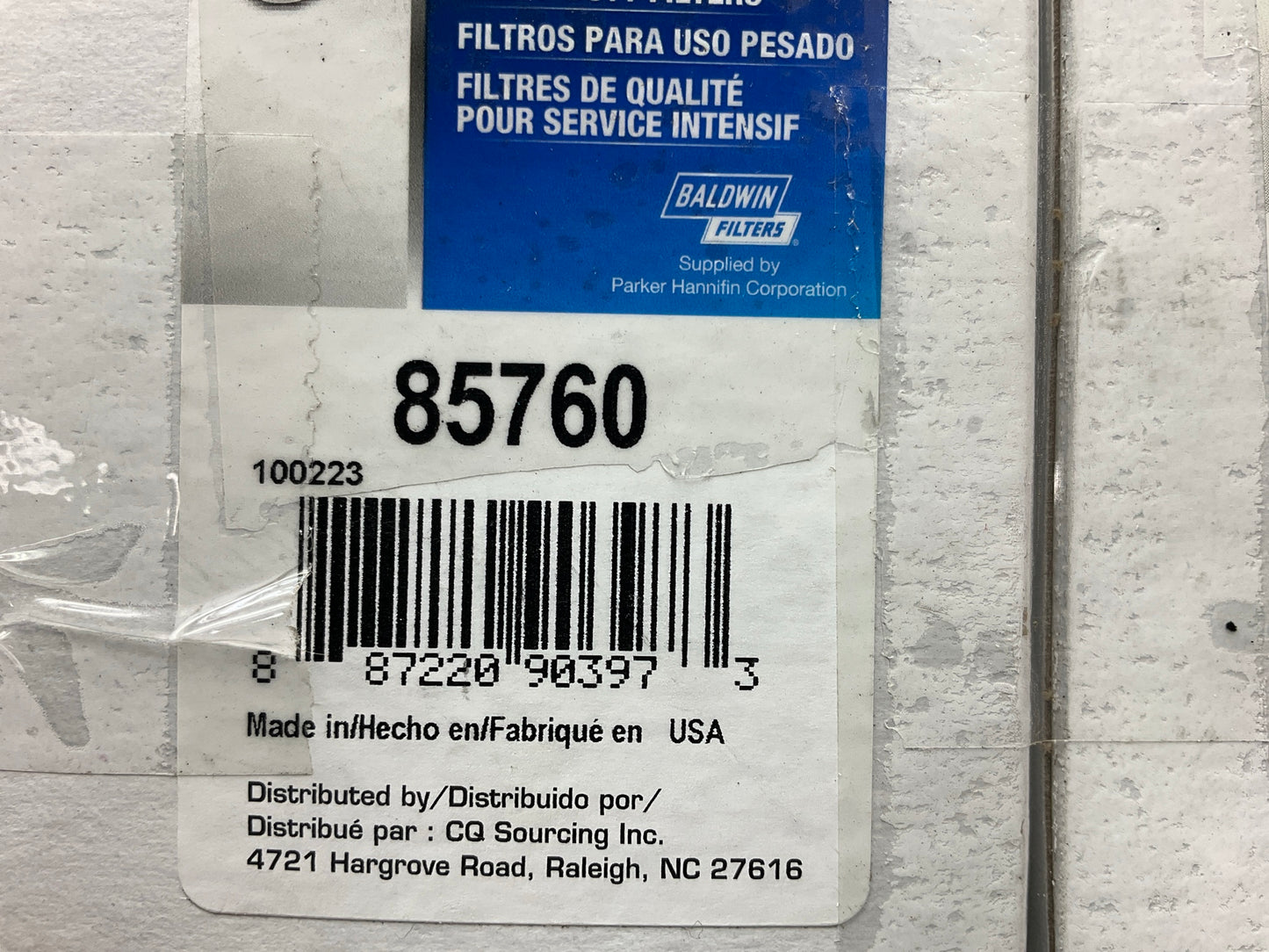 (2) Carquest 85760 Hydraulic Oil Filter Replaces C1697 51760 L611 HF995 HF6011