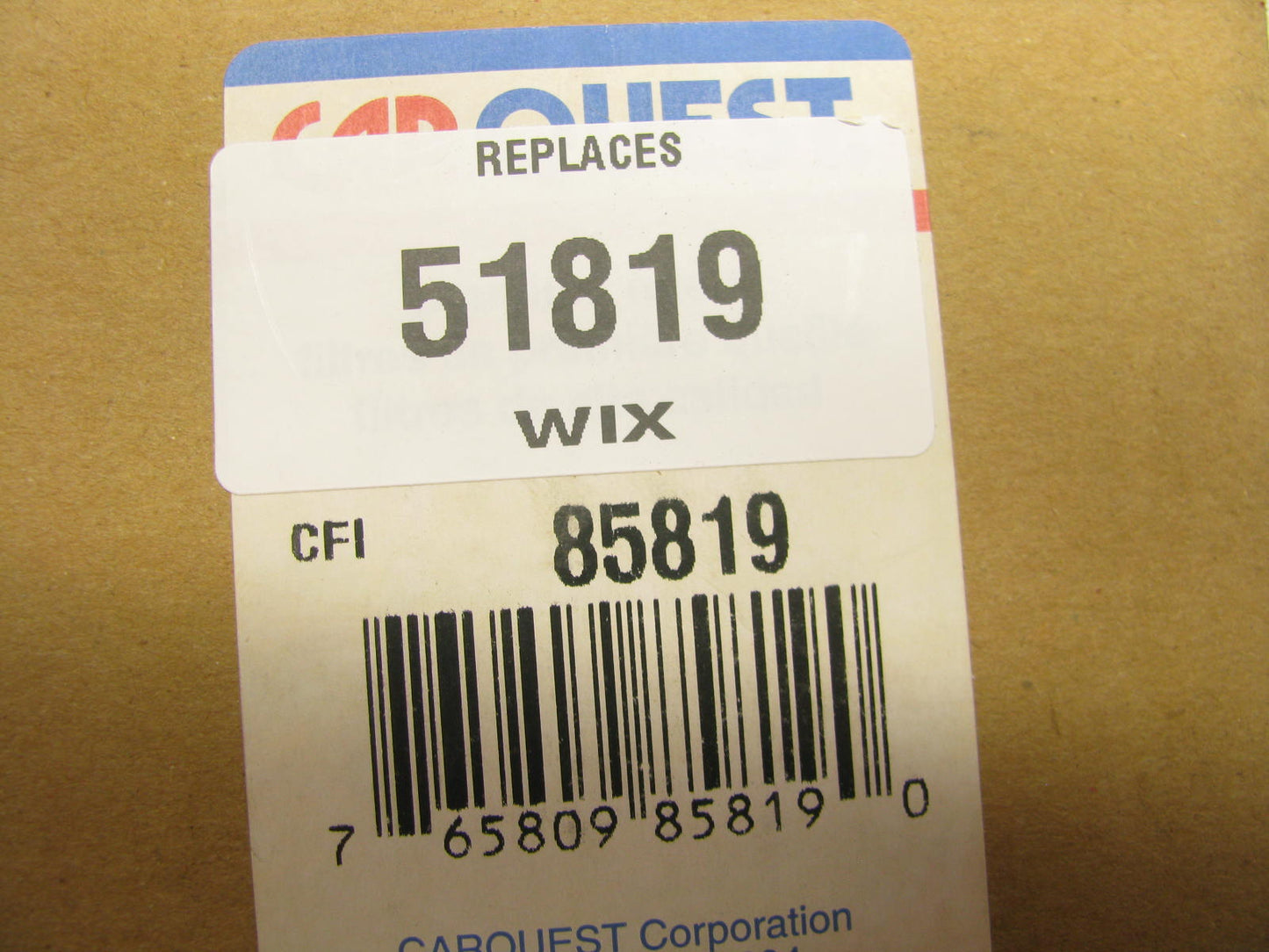 Carquest 85819 Hydraulic Oil Filter Replaces 51819 LFH4990 AH128449 P170950