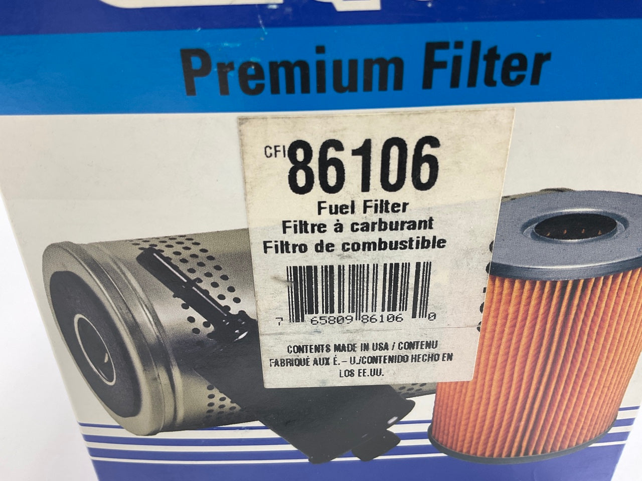 Carquest 86106 Fuel Filter Replaces C1106PL 33106 P4804 L93FP FF929 FF101