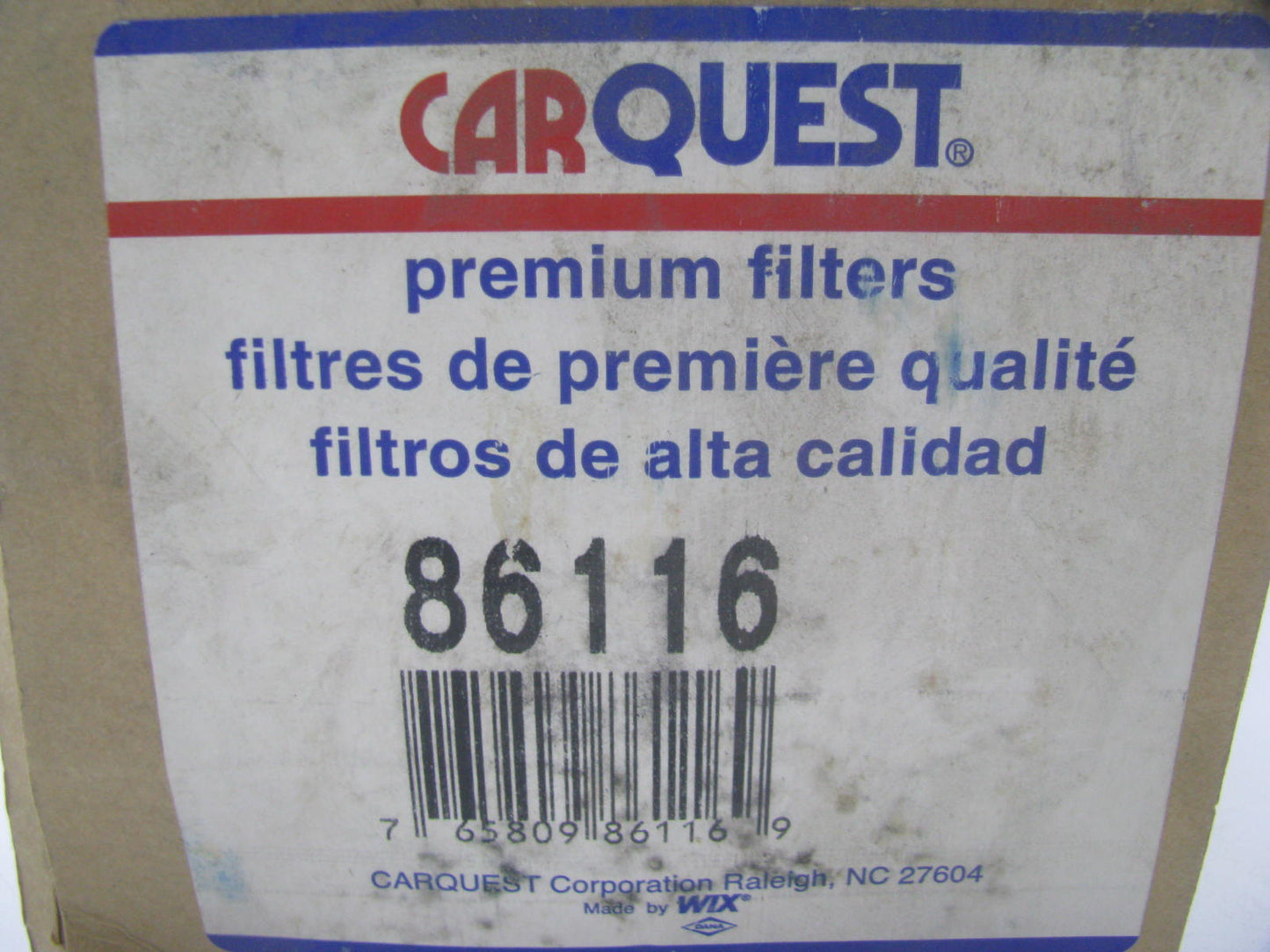 Carquest 86116 Fuel Filter Replaces P3430A 33116 F70134 LFF5740 BF7913 FS19870