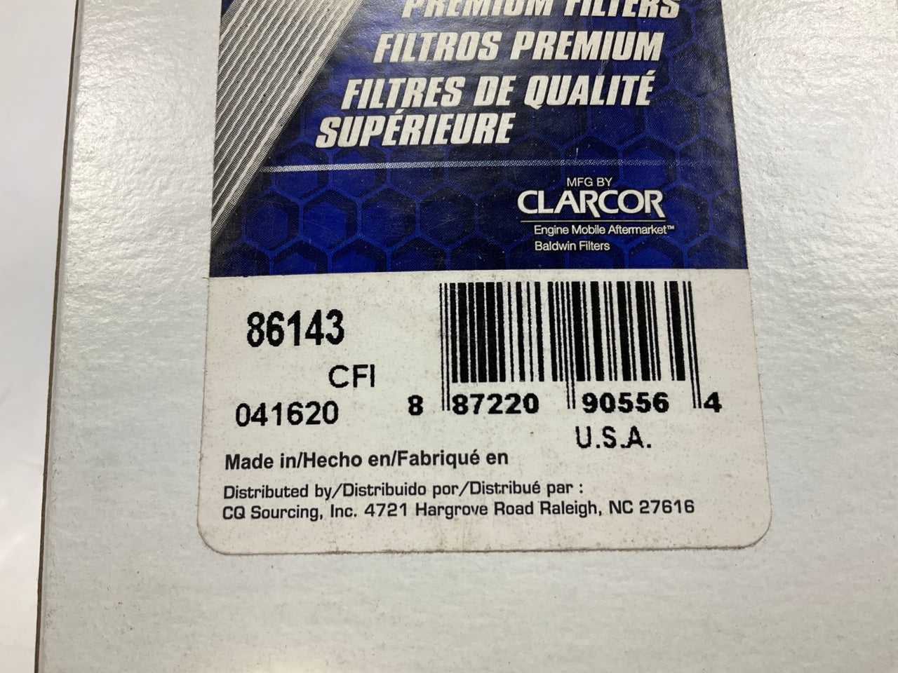 (2) Carquest 86143 Fuel Filter For John Deere AT44077, AR44077, P550098, C1168PL
