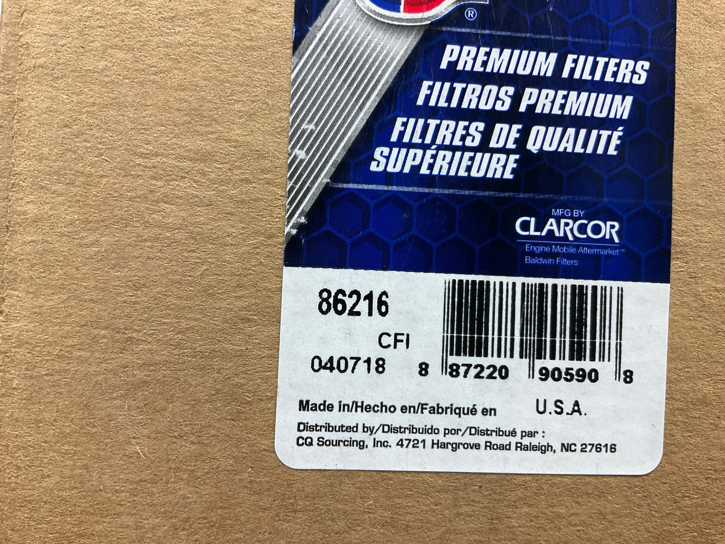 Carquest 86216 Fuel Filter Replaces: 33216 24556 K50005 LK77M FF955 FF5348