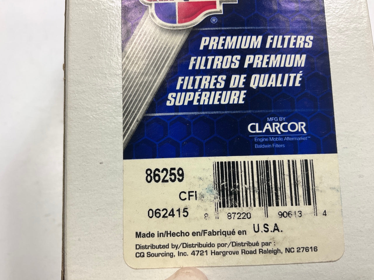 (2) Carquest 86259 Fuel Filter Replaces Wix 33259, PF313 0878100500 5878100500