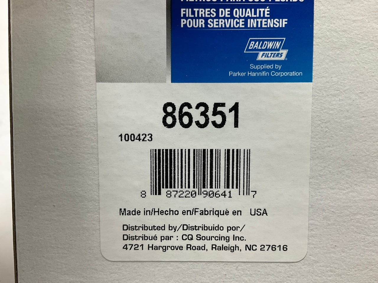 (2) Carquest 86351 Fuel Filter Replaces F50164 LFP230 FF972 FF201 BF962 TP641