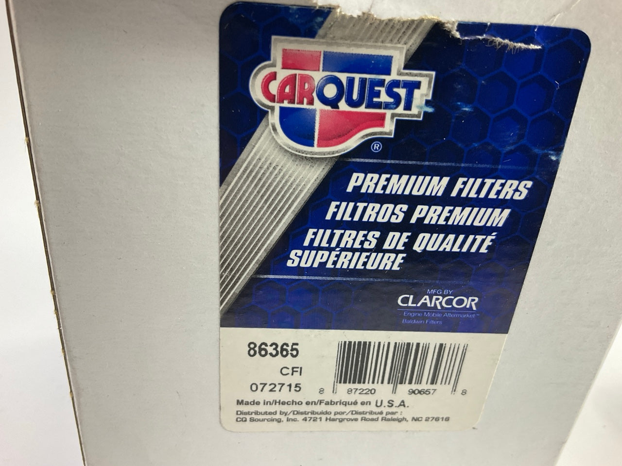 Carquest 86365 Fuel Filter For 2023-2025 Blue Bird All American FE, RE