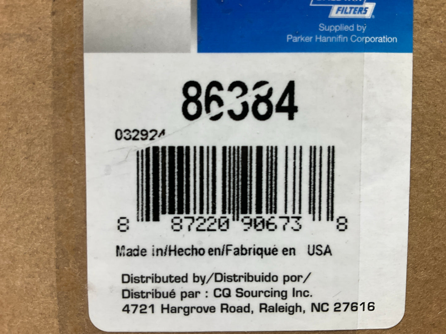 Carquest 86384 Fuel Filter Replaces P3376 33384 K50010 LK97D FF998 FF5264