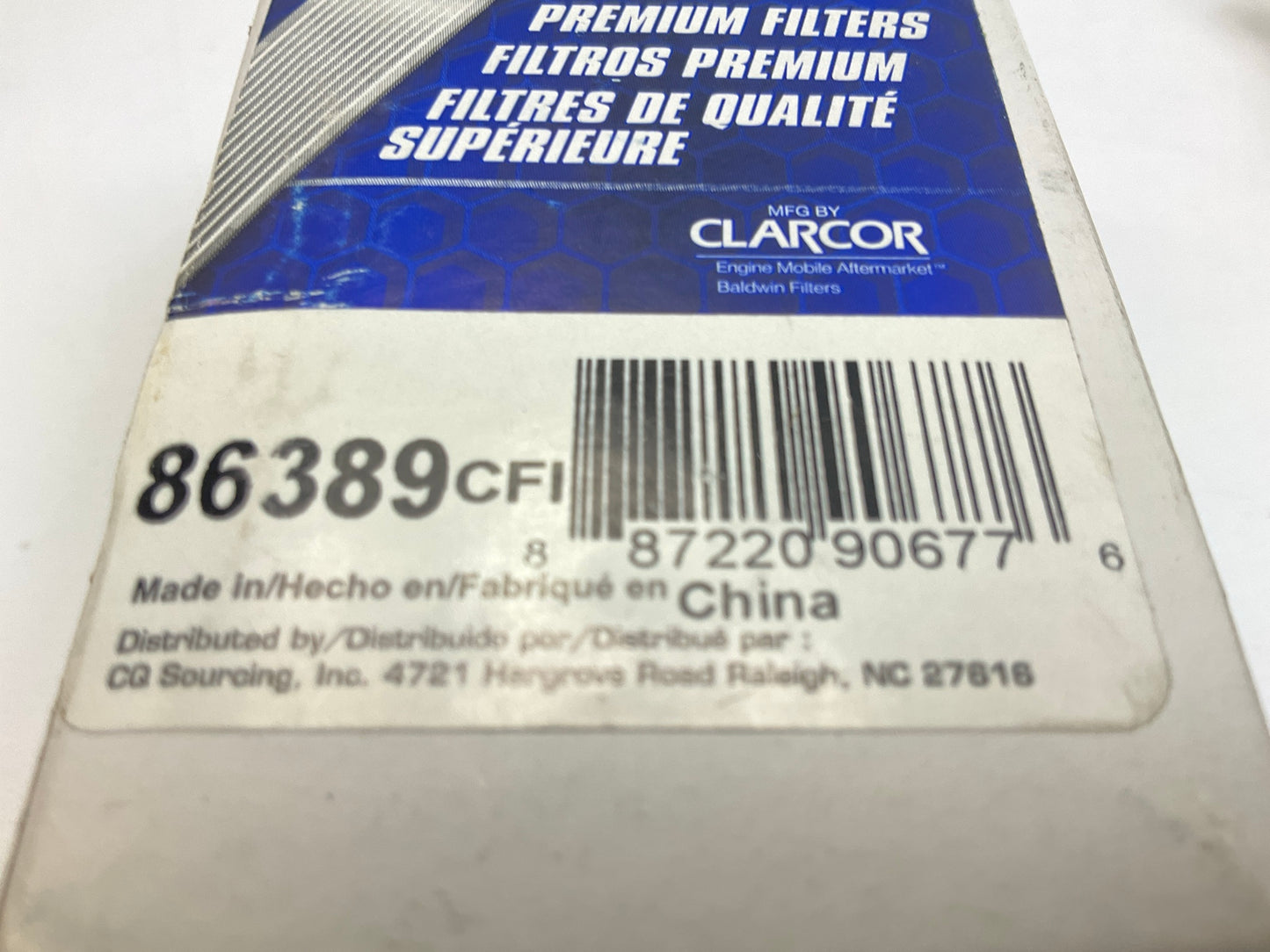 Carquest 86389 Fuel Filter Replaces C6921 33389 L550F FF5104 P502138 PF872