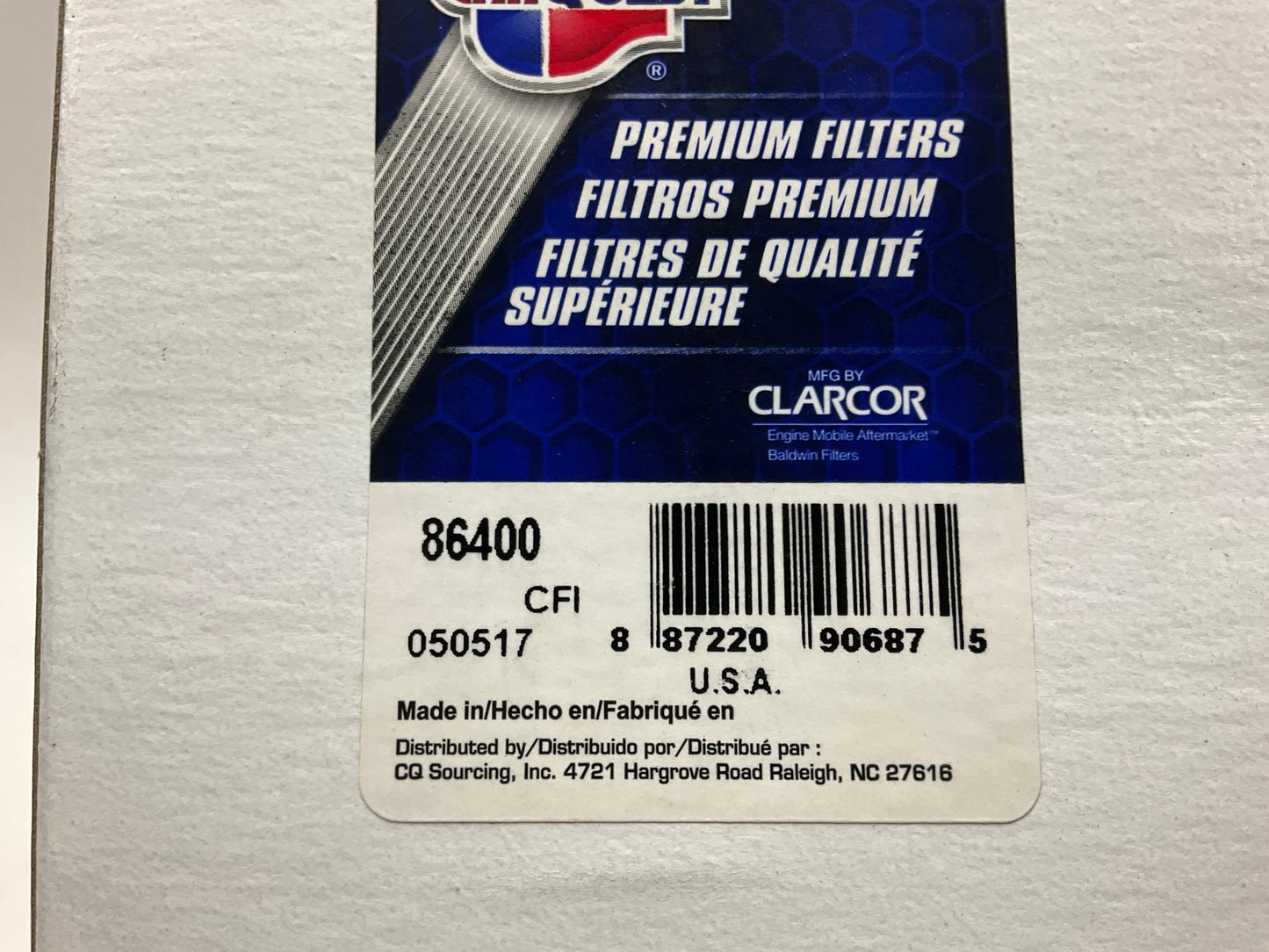 Carquest 86400 (WIX 33400) Fuel Filter Replaces 4321716 4321716-5 FF5109 LFF8714