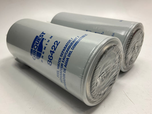 (2) Carquest 86422 Diesel Fuel Water Separator Filter Replaces PS8689 33422