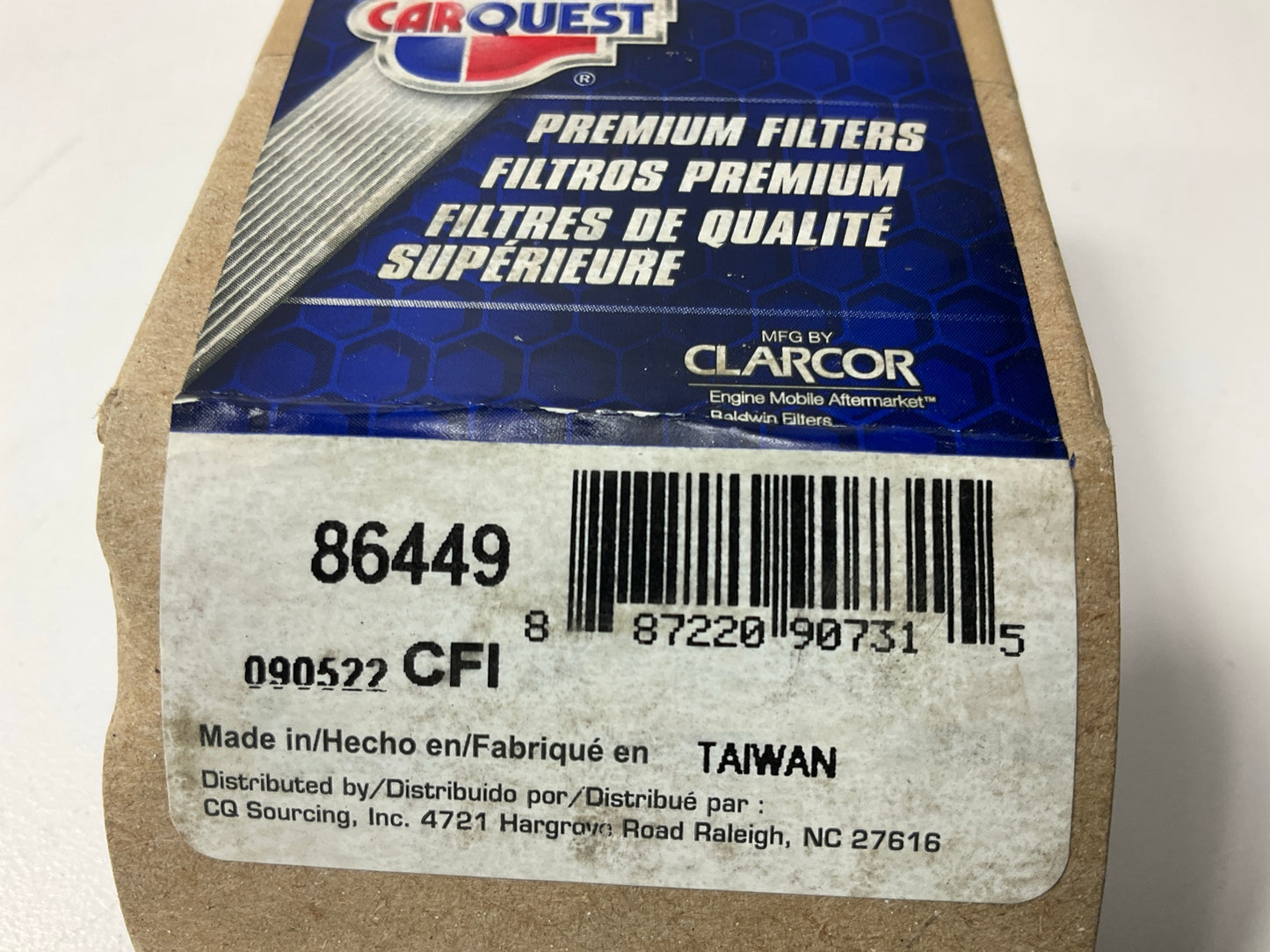 Carquest 86449 In-Line Fuel Filter Replaces 12339208; 33449
