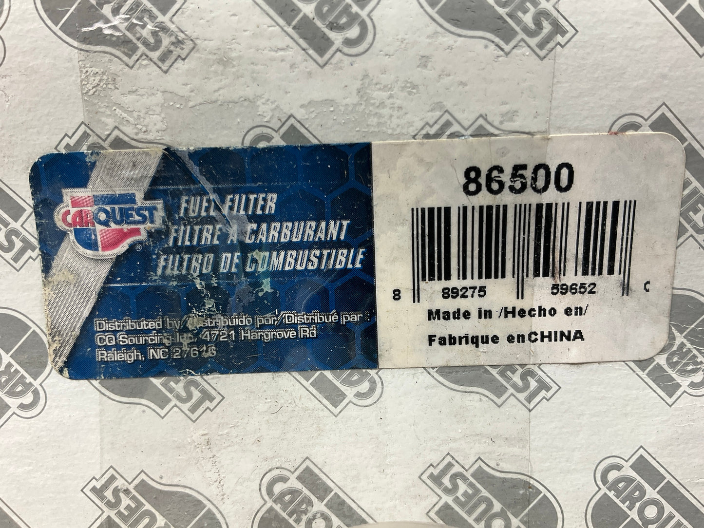 Carquest 86500 Fuel Filter