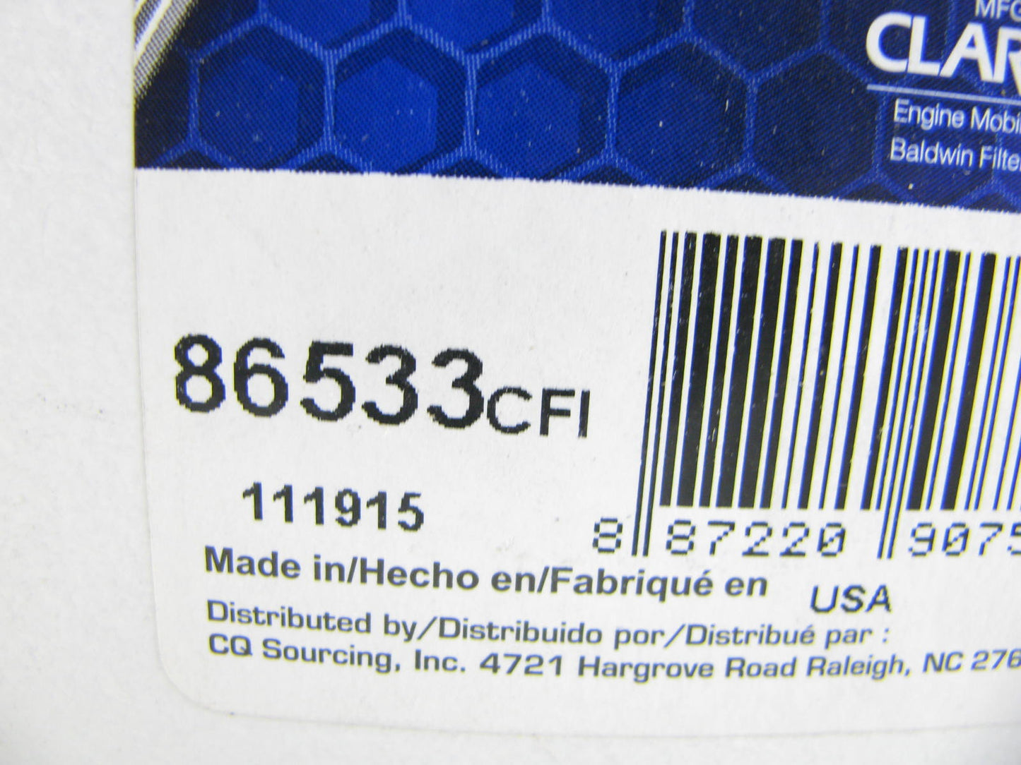 (2) Carquest 86533 Diesel Fuel Water Separator Filter Replaces PS8533 33533
