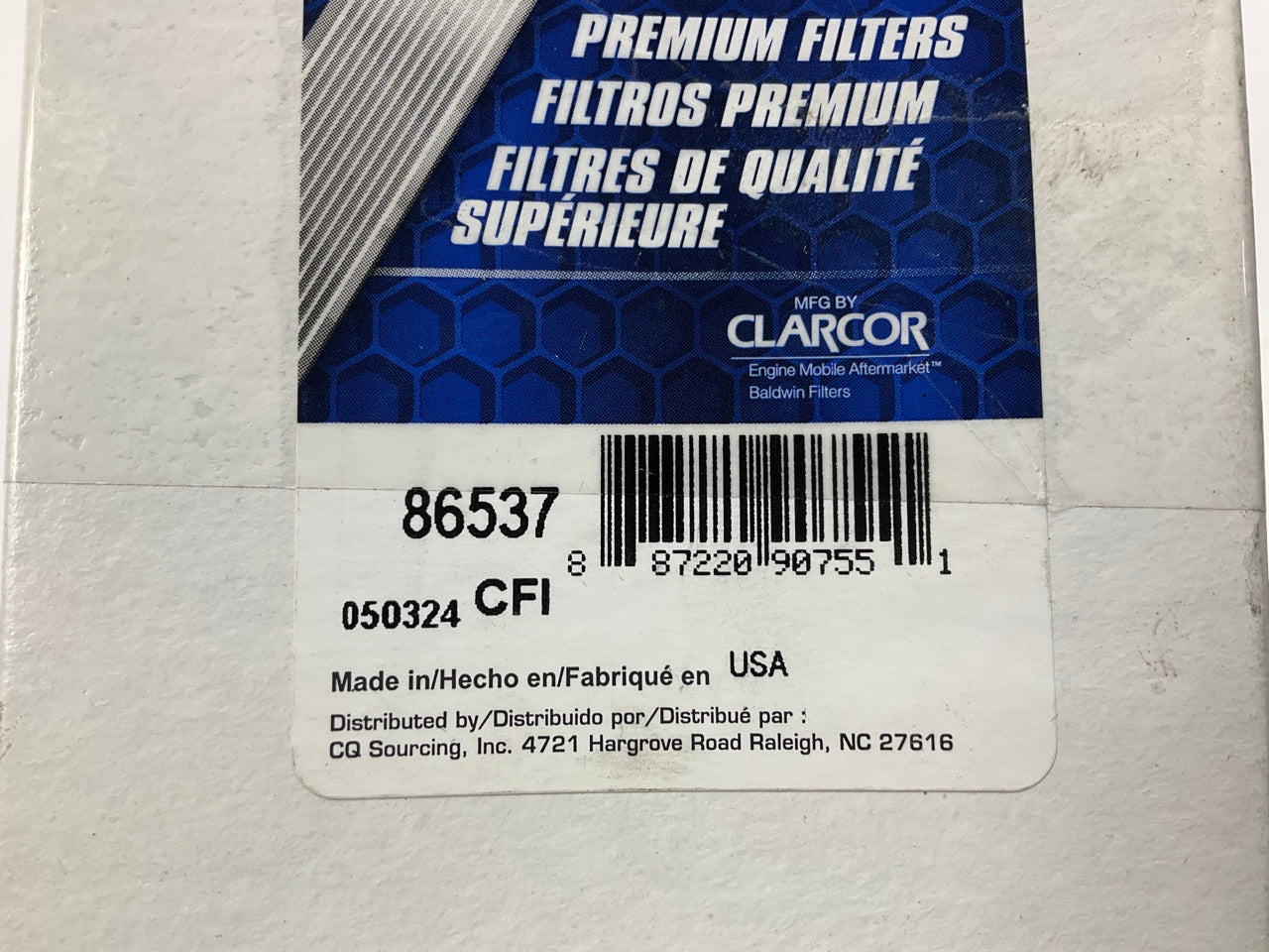 (2) Carquest 86537 Diesel Fuel Water Separator Filters - Replaces Wix 33537