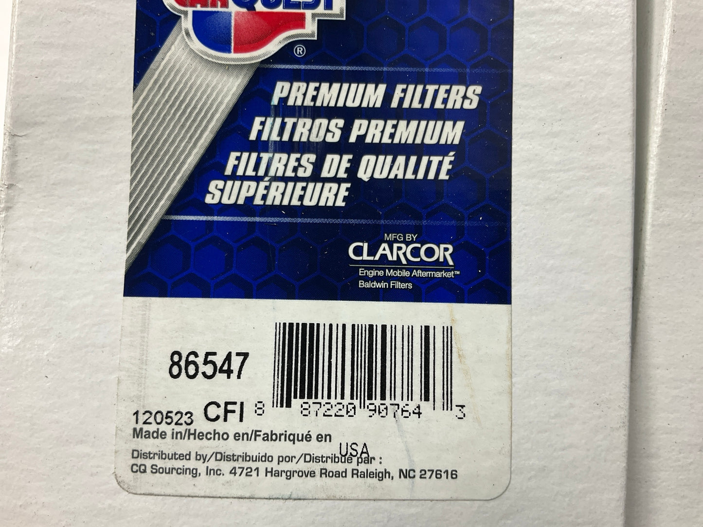 (2) Carquest 86547 Diesel Fuel Water Separator Filter Replaces 33547 BF7582