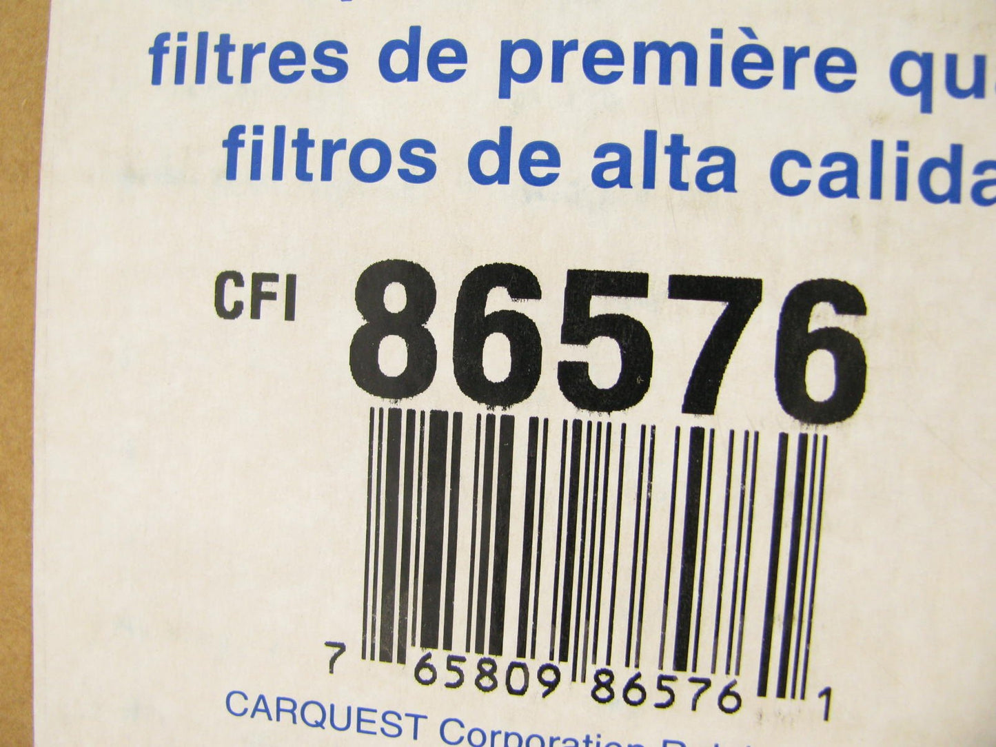 Carquest 86576 Fuel Filter Replaces: 33734 F65239 3734 G6642 GF348 BF7763 GF851