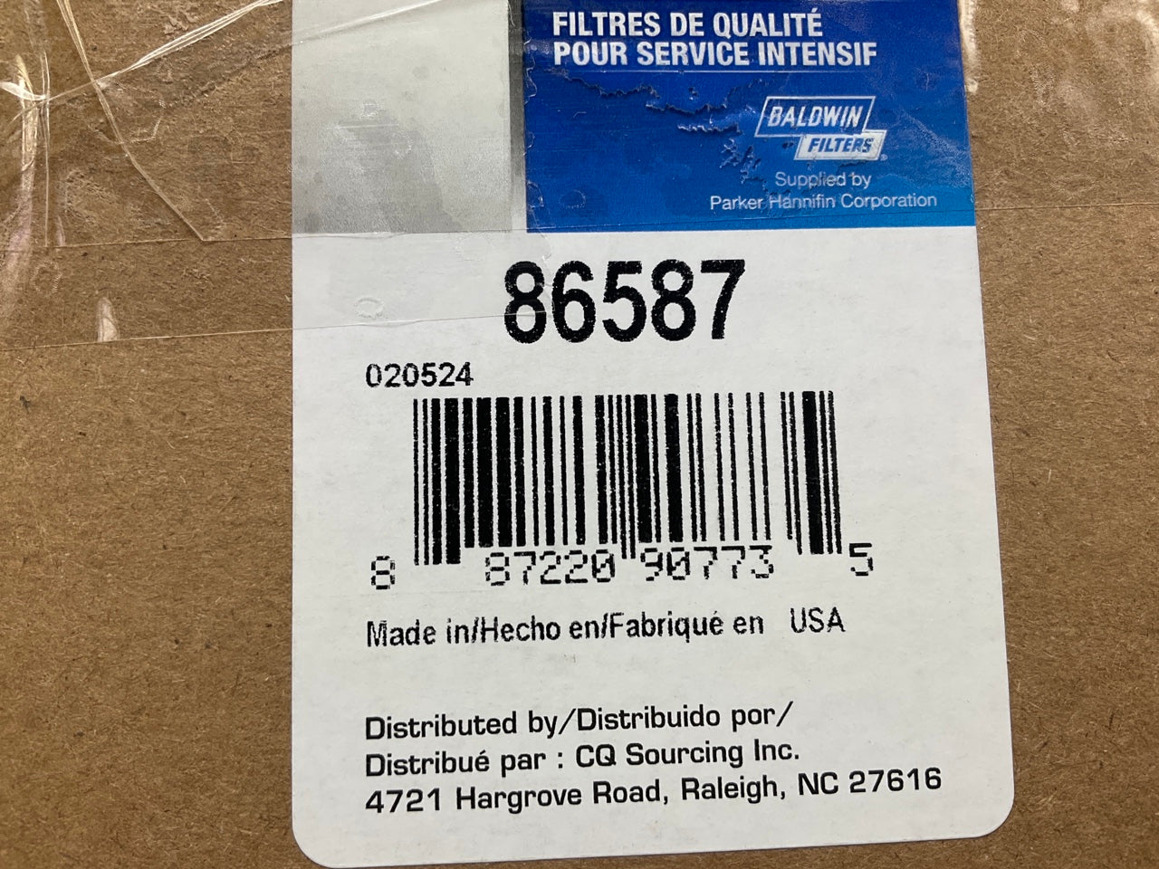 Carquest 86587 Fuel Filter Replaces P8050 33587 F75297 LFF4471 FF1083 FF5382