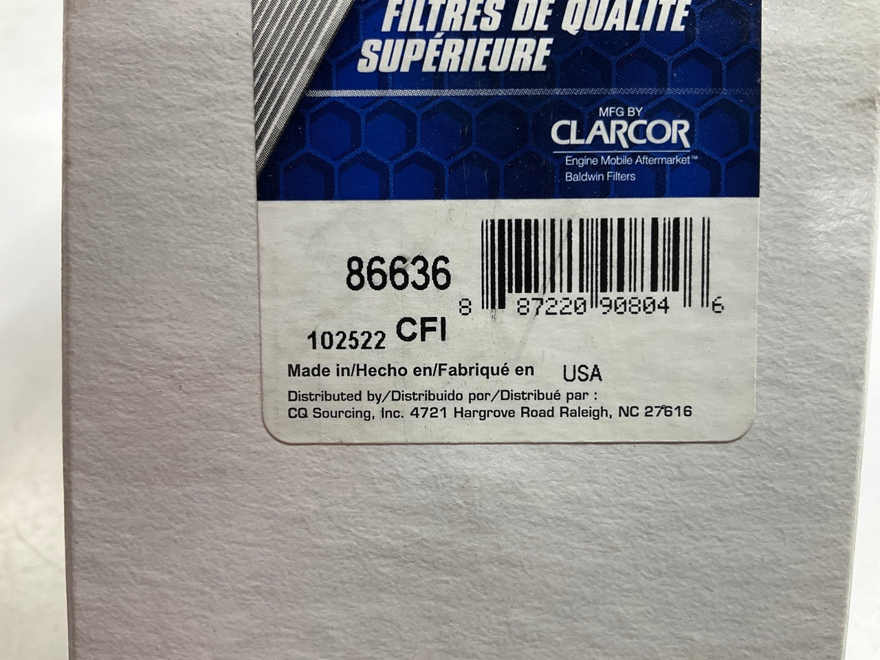(2) Carquest 86636 Diesel Fuel Water Separator Filter Replaces PS8322 33636