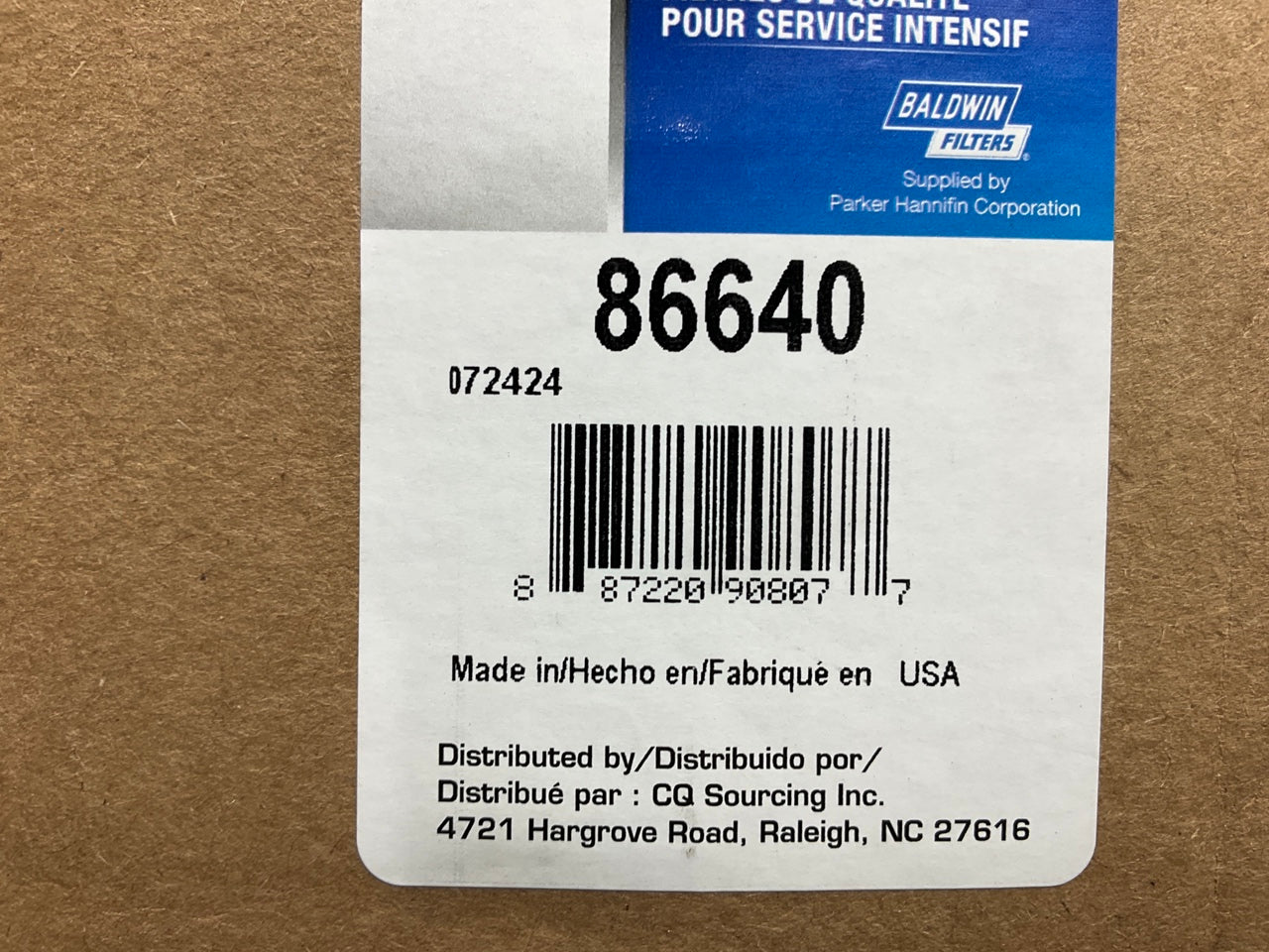 Carquest 86640 Fuel Filter Replaces P9265 33640 LFF5804 FF1129 FF5624 P550625