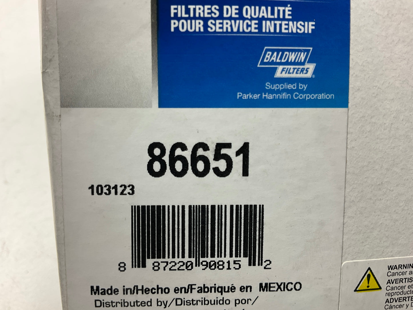 (2) Carquest 86651 Diesel Fuel Water Separator Filter Replaces CS7772B 33651