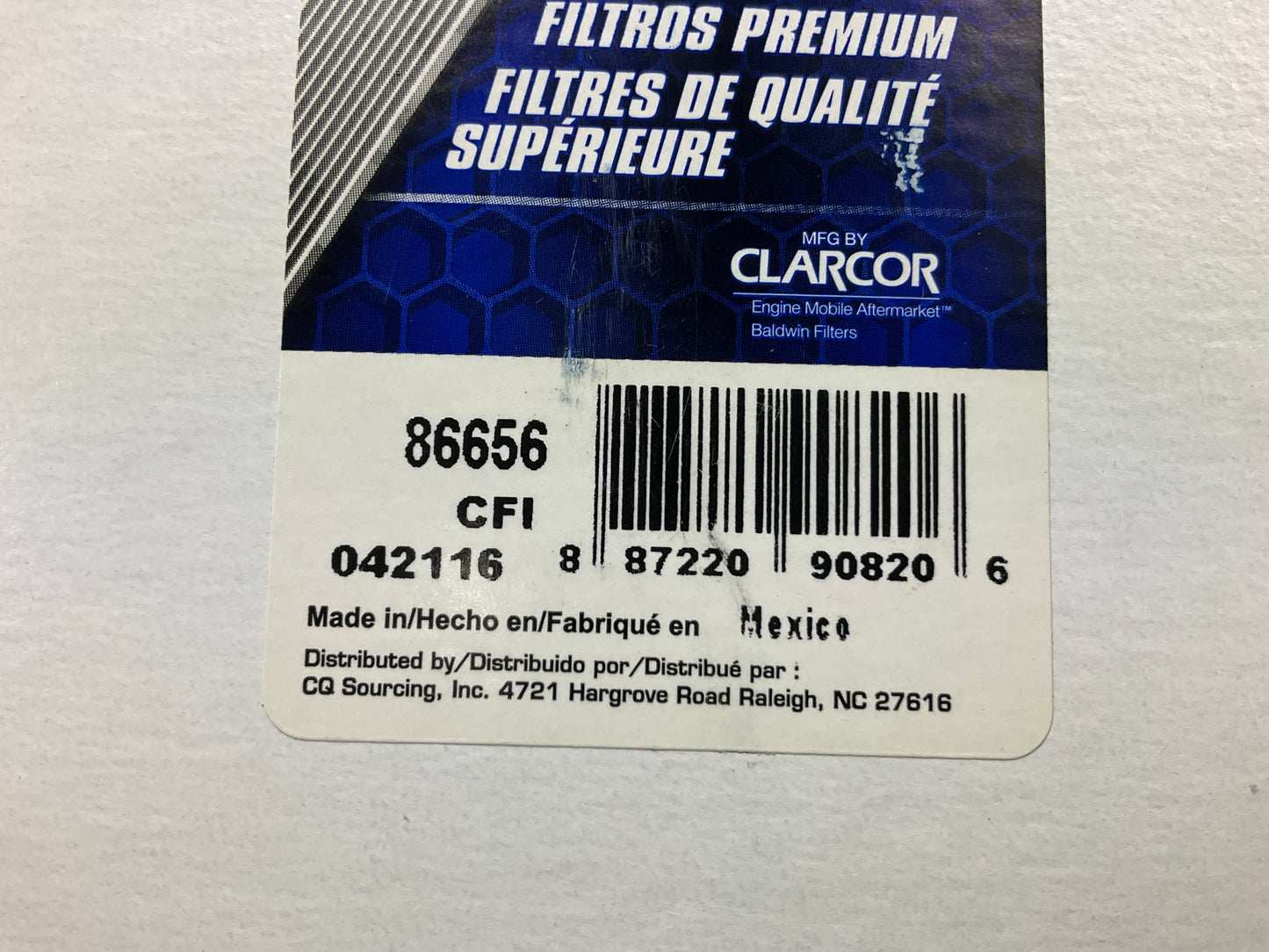 Carquest 86656 Diesel Fuel Water Separator Filter
