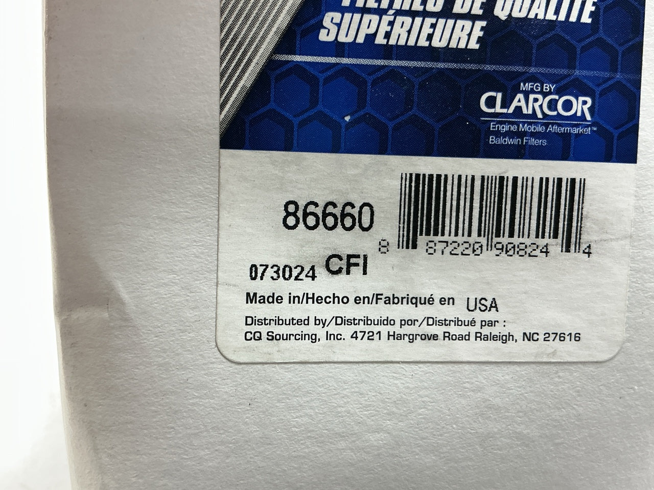 Carquest 86660 Fuel Filter Replaces 33660 FS19980 BF9836D 32925666 37130 WK8112