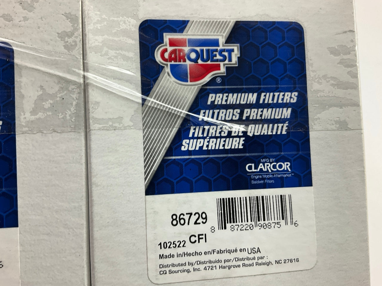 (2) Carquest 86729 Fuel Filter - Replaces 100-6374, 138-3100, 33729, BF7783D