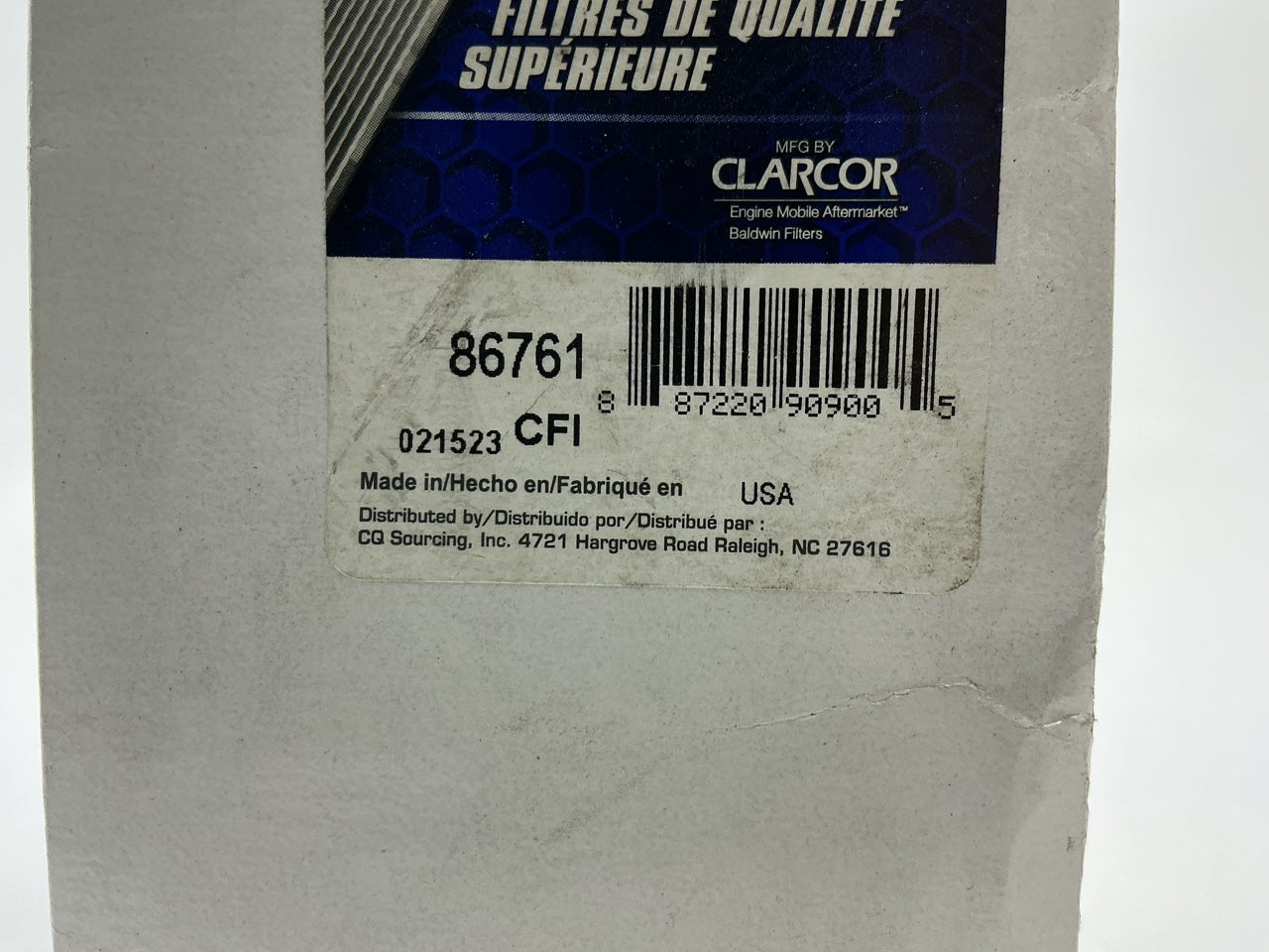 Carquest 86761 Fuel Filter Replaces 33761 BF9839-D FS19973 V837067591 47335709