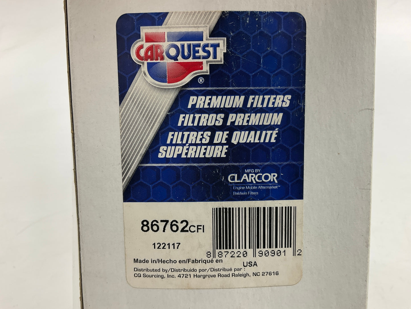 (2) Carquest 86762 Diesel Fuel Water Separator Filter Replaces 233-9856 33762