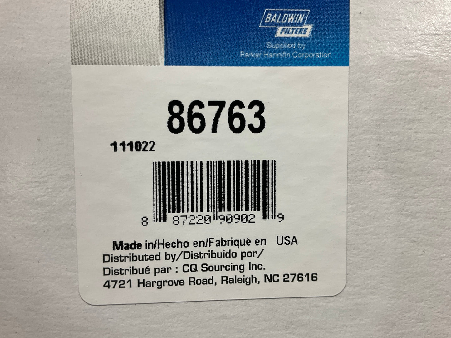 Carquest 86763 Diesel Fuel Water Separator Filter Replaces Wix 33763