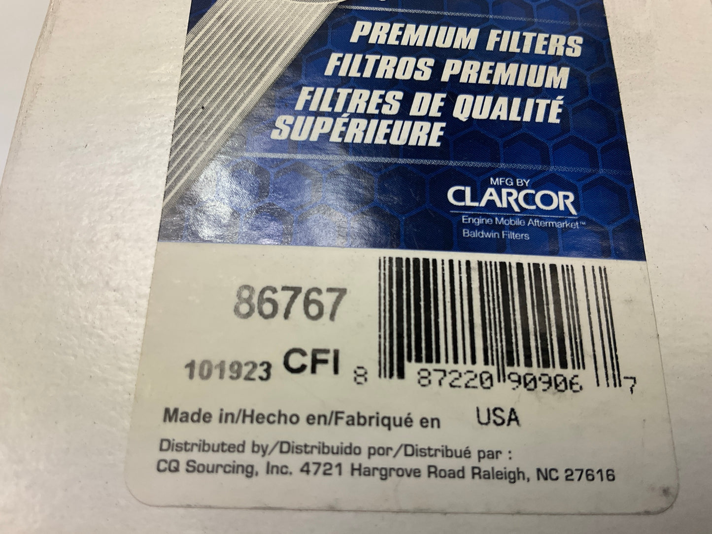 Carquest 86767 Fuel Filter Replaces 33767 36635 GM48729 RE521540 FS19986 BF7971D