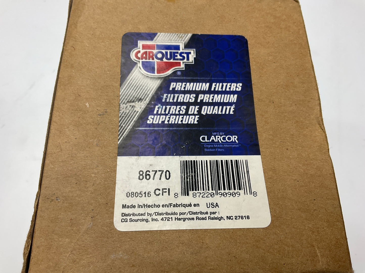 Carquest 86770 Diesel Fuel Water Separator Filter - Replaces 33770, BF7968O