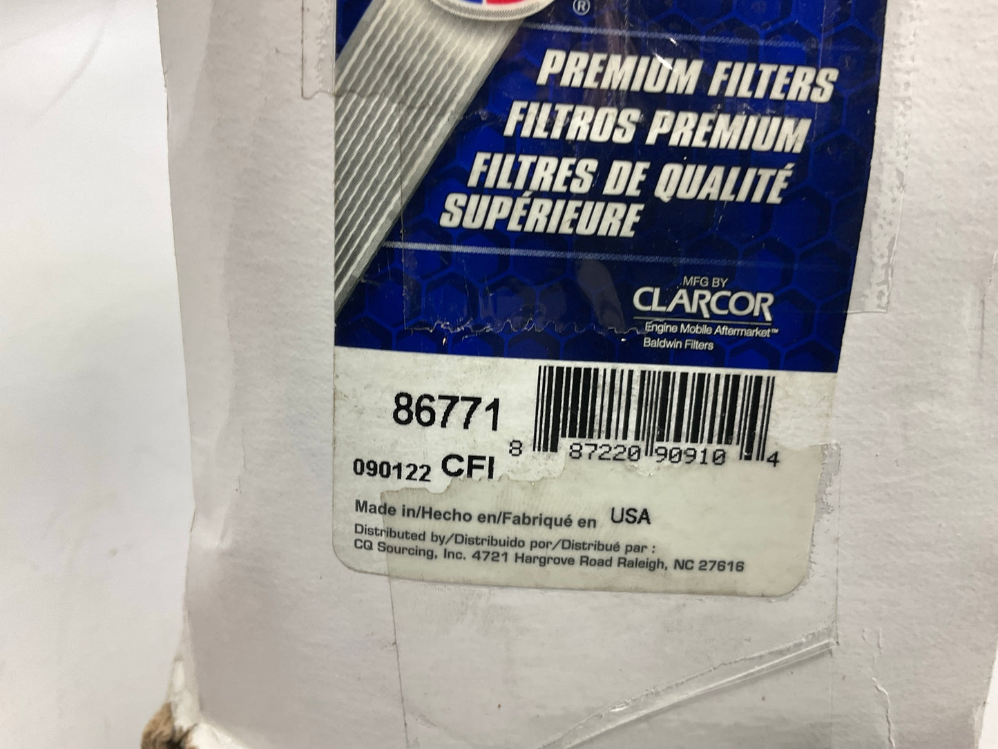 Spin On Fuel Water Separator W/ Open End Bottom Carquest 86771