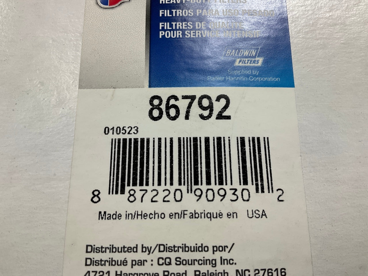 Carquest 86792 Diesel Fuel Water Separator Filter Replaces 3I1252, 9Y4446, 33212
