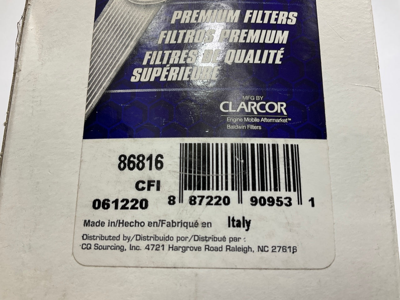 Carquest 86816 Fuel Filter Cartridge - Replaces WIX 33816, Fleetguard FF5584
