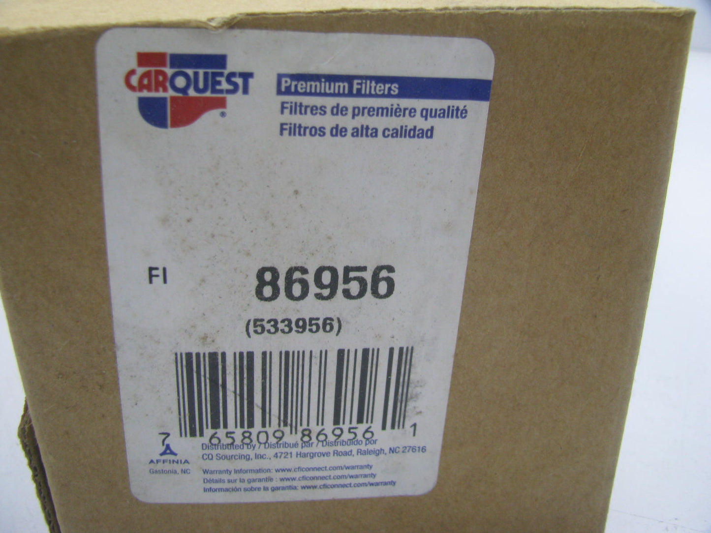 Carquest 86956 Fuel Filter For Komatsu Equipment Replaces P11363 33956 LFF3802