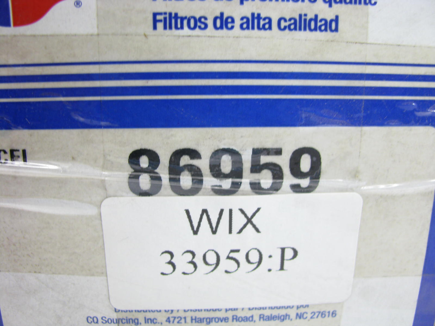 Carquest 86959 Fuel Filter Replaces P3805 33959 F70389 LFP959F FF846 FF5616