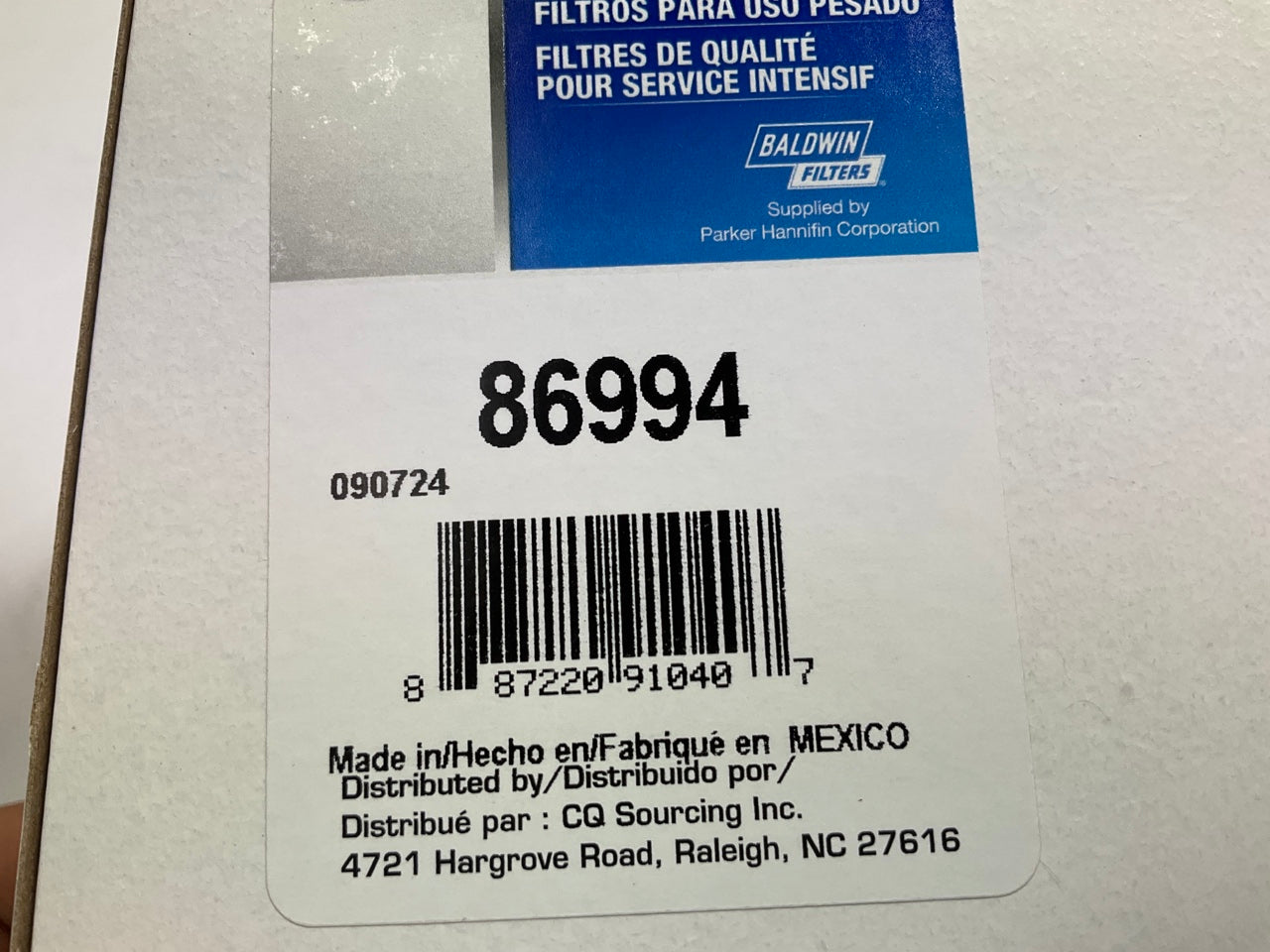(2) Carquest 86994 Diesel Fuel Water Separator Filter Replaces CS10648 33994
