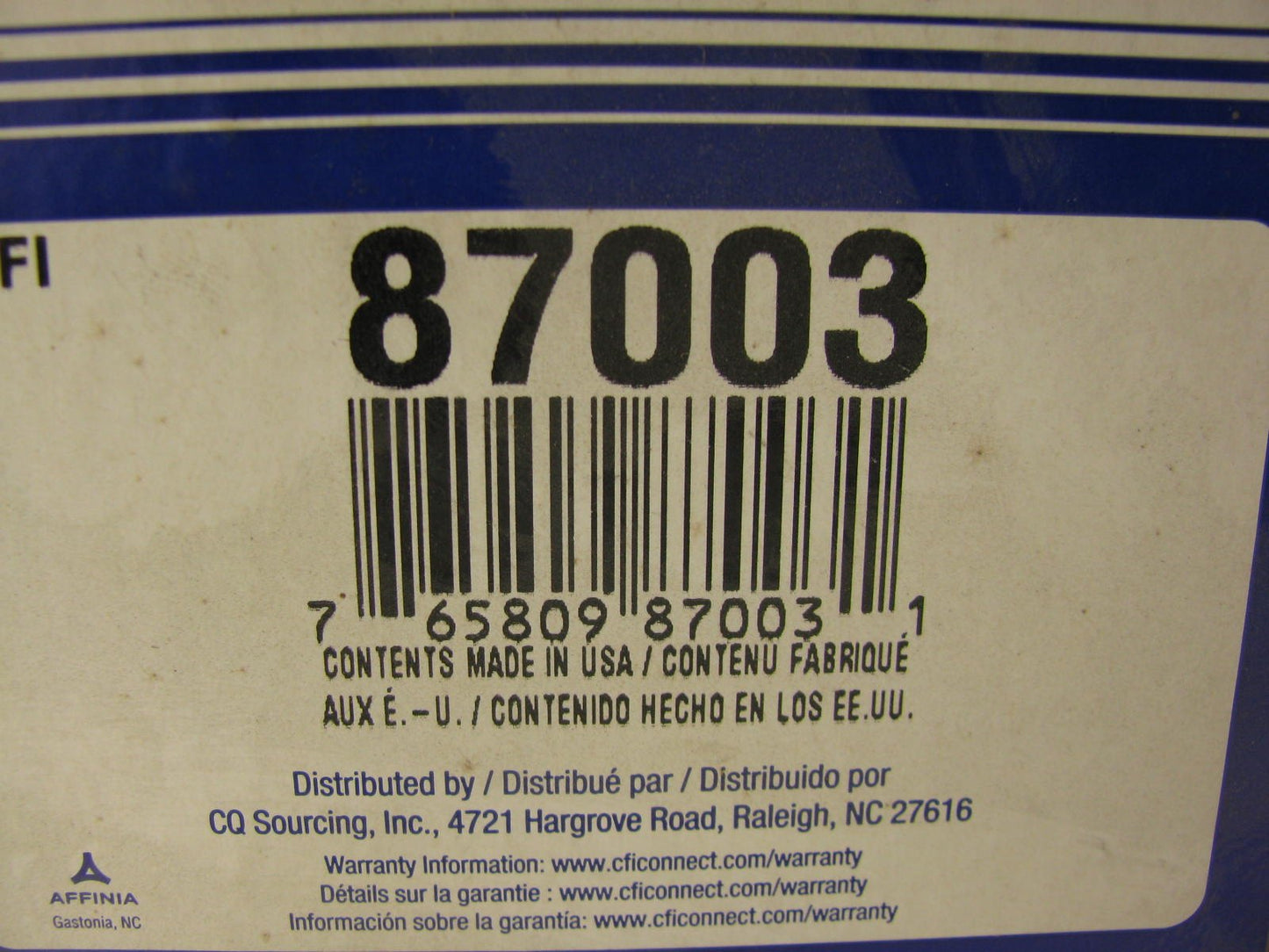 Carquest 87003 Air Filter Replaces: 46370 42003 A42020 LAF863 FAF434 AF680 AF434