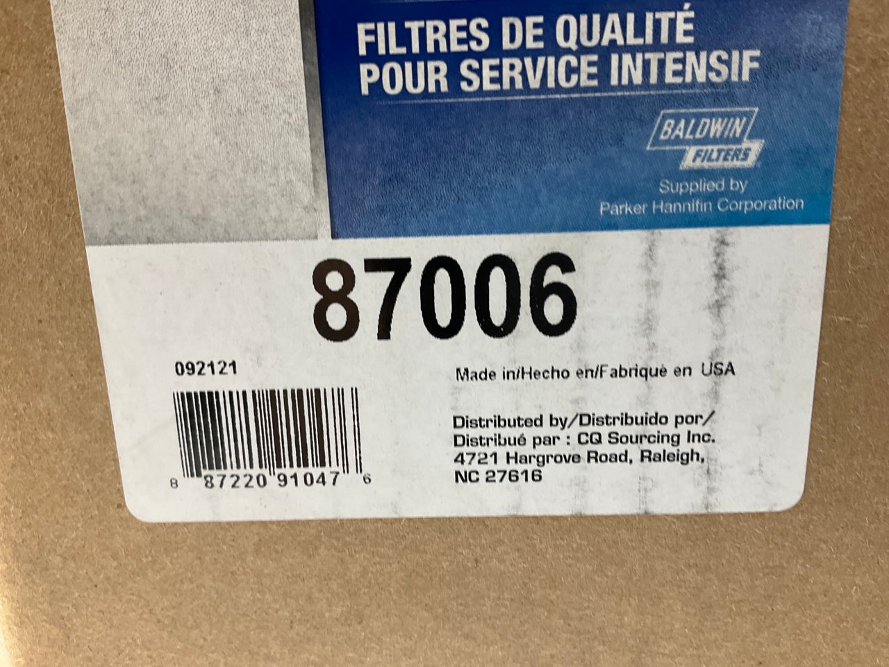 Carquest 87006 Air Filter - Replaces 42006, PA16121A, PA1754 603889-C91