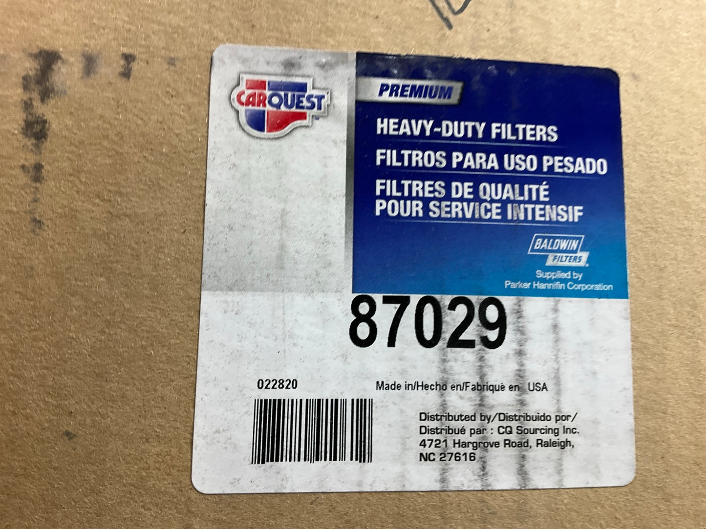 Carquest 87029 Air Filter - Replaces 42029, VF120W, P608653, RS3730, AF25480