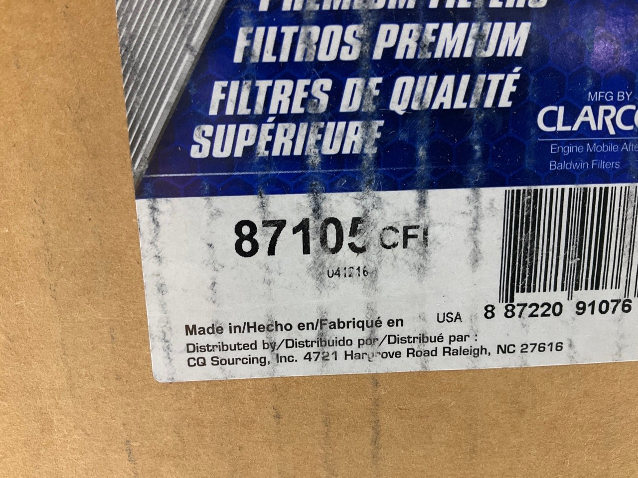 Carquest 87105 Engine Air Filter