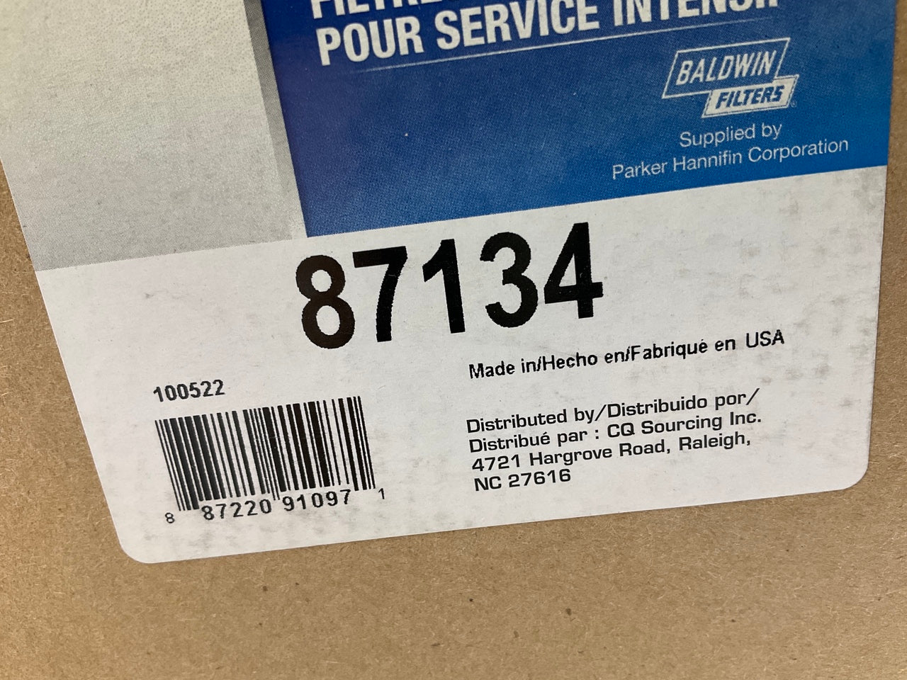Carquest 87134 Air Filter Replaces: 42134 2134 LAF1458 AR46178 AF402K AF817K