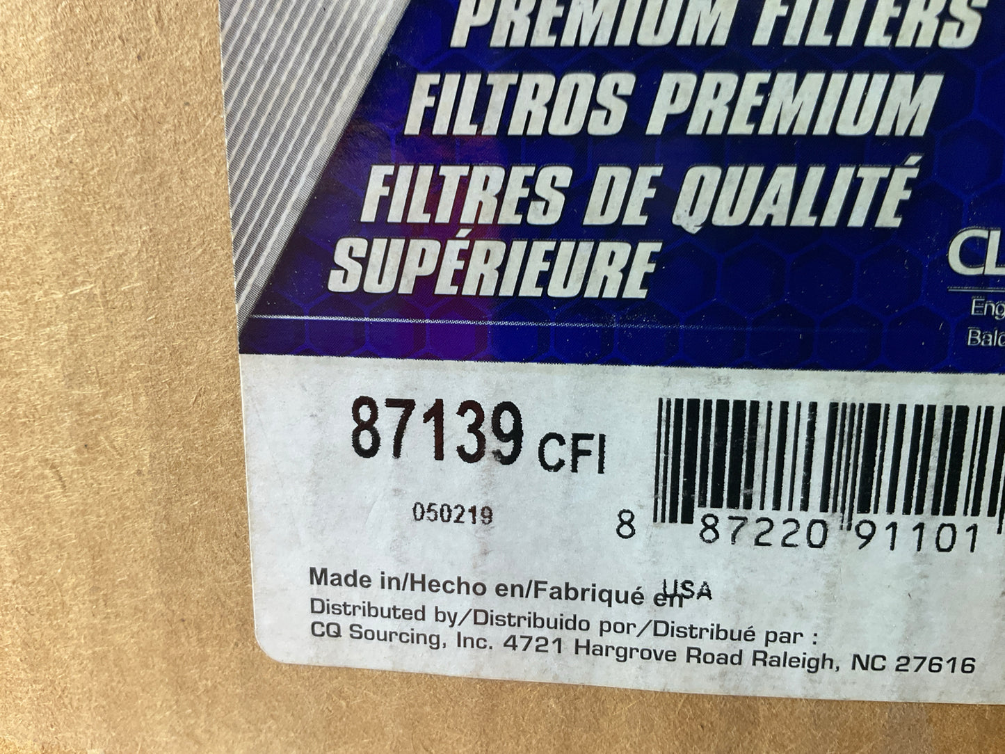 Carquest 87139 Air Filter Replaces CAK532 42139 A52064 AF247K P111701 PA1749-FN